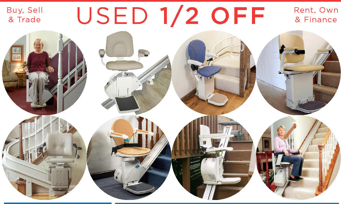 SAN FRANCISCO USED STAIRLIFTS AFFORDABLE SALE PRICE COST INEXPENSIVE STAIRLIFTS ACORN 130 CHEAP BRUNO ELAN ELITE