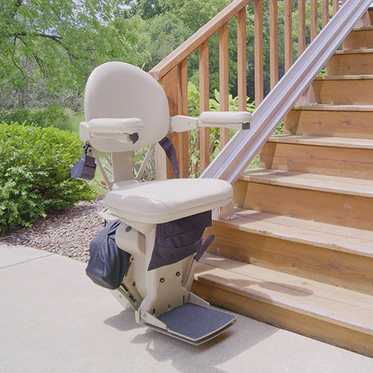 Montebello exterior stairway outside staircase outdoor chair stair glide