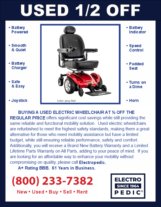 Used Power Wheelchairs ½ off